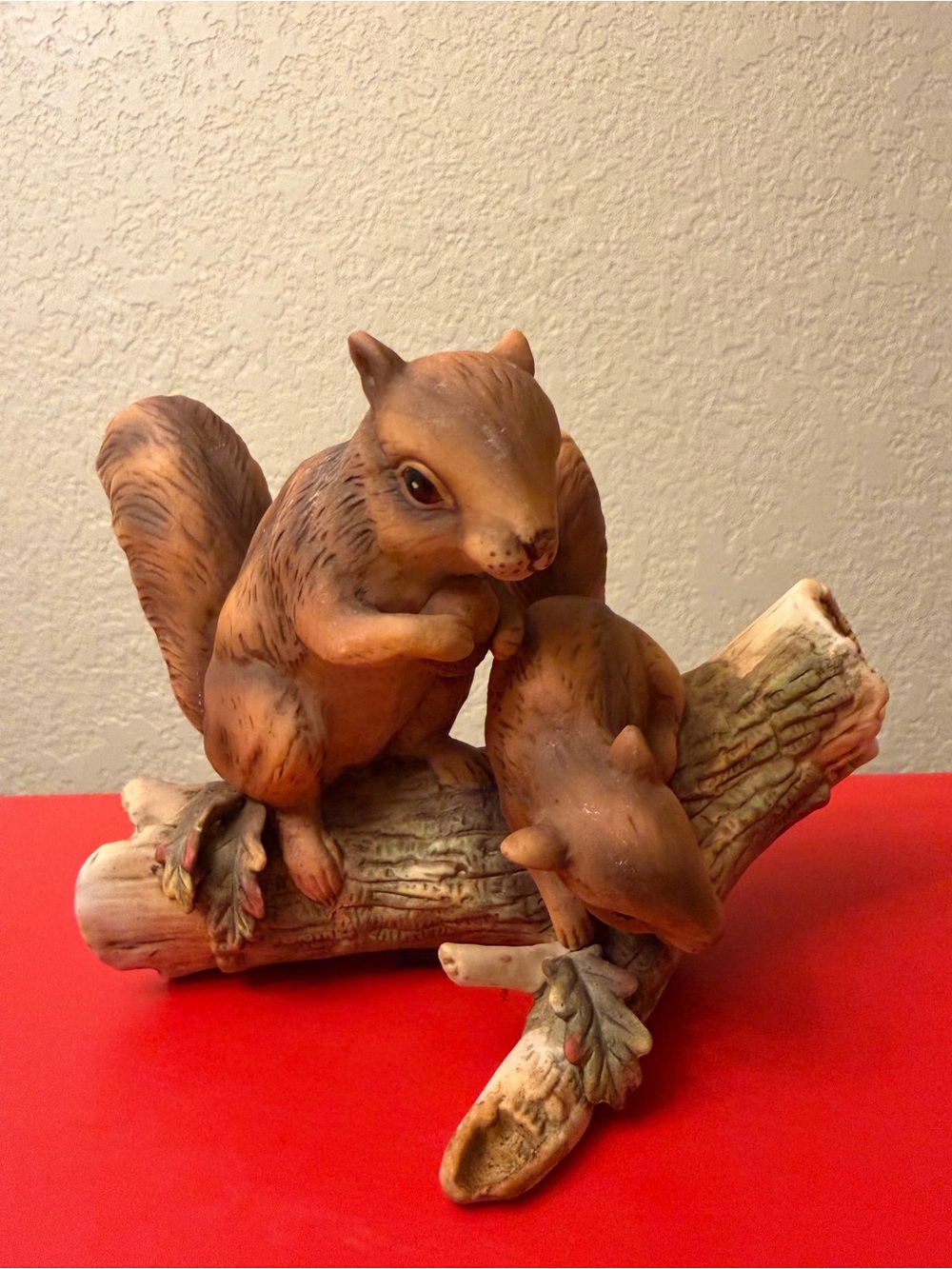 Homco Masterpiece Mother & Baby Squirrels